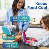 imageBentgo Chill Kids LeakProof Lunch Box  4Compartment Bento Box with BuiltIn Ice Pack 33 Cup Capacity PFAS ampamp BPAFree Microwave ampamp Dishwasher Safe Ideal Size for Ages 3 to 7 PurpleConfetti Edition  Truly Teal