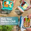 imageBentgo Chill Kids LeakProof Lunch Box  4Compartment Bento Box with BuiltIn Ice Pack 33 Cup Capacity PFAS ampamp BPAFree Microwave ampamp Dishwasher Safe Ideal Size for Ages 3 to 7 PurpleConfetti Edition  Truly Teal