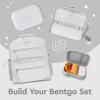 imageBentgo Chill Kids LeakProof Lunch Box  4Compartment Bento Box with BuiltIn Ice Pack 33 Cup Capacity PFAS ampamp BPAFree Microwave ampamp Dishwasher Safe Ideal Size for Ages 3 to 7 PurpleGray