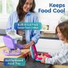 imageBentgo Chill Kids LeakProof Lunch Box  4Compartment Bento Box with BuiltIn Ice Pack 33 Cup Capacity PFAS ampamp BPAFree Microwave ampamp Dishwasher Safe Ideal Size for Ages 3 to 7 PurpleFuchsiaTeal