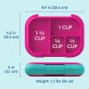 imageBentgo Chill Kids LeakProof Lunch Box  4Compartment Bento Box with BuiltIn Ice Pack 33 Cup Capacity PFAS ampamp BPAFree Microwave ampamp Dishwasher Safe Ideal Size for Ages 3 to 7 PurpleFuchsiaTeal
