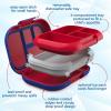 imageBentgo Chill Kids LeakProof Lunch Box  4Compartment Bento Box with BuiltIn Ice Pack 33 Cup Capacity PFAS ampamp BPAFree Microwave ampamp Dishwasher Safe Ideal Size for Ages 3 to 7 PurpleRedRoyal