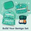 imageBentgo Chill Kids LeakProof Lunch Box  4Compartment Bento Box with BuiltIn Ice Pack 33 Cup Capacity PFAS ampamp BPAFree Microwave ampamp Dishwasher Safe Ideal Size for Ages 3 to 7 PurpleGreenNavy