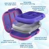 imageBentgo Chill Kids LeakProof Lunch Box  4Compartment Bento Box with BuiltIn Ice Pack 33 Cup Capacity PFAS ampamp BPAFree Microwave ampamp Dishwasher Safe Ideal Size for Ages 3 to 7 PurpleElectric Violet