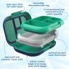 imageBentgo Chill Kids LeakProof Lunch Box  4Compartment Bento Box with BuiltIn Ice Pack 33 Cup Capacity PFAS ampamp BPAFree Microwave ampamp Dishwasher Safe Ideal Size for Ages 3 to 7 PurpleGreenNavy