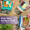 imageBentgo Chill Kids LeakProof Lunch Box  4Compartment Bento Box with BuiltIn Ice Pack 33 Cup Capacity PFAS ampamp BPAFree Microwave ampamp Dishwasher Safe Ideal Size for Ages 3 to 7 PurplePurple