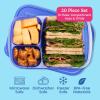 imageBentgo Easyboxes  Original Stackable Lunch Boxes  Reusable 3Compartment Food Containers for Kids and Adults  Bento Lunch Box for Meal Prep School ampamp Work  BPA Free Set of 10 Jewel BrightsJewel Brights