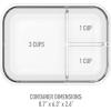 imageBentgo Glass Lunch Box  LeakProof BentoStyle Food Container with Airtight Lid and Divided 3Compartment Design  5 Cup Capacity for Meal Prepping and PortionControlled Meals for Adults GrayGreen