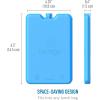 imageBentgo Ice Lunch Chillers  UltraThin Ice Packs Perfect for Everyday Use in Lunch Bags Lunch Boxes and Coolers  4 Pack BlueBlue