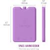 imageBentgo Ice Lunch Chillers  UltraThin Ice Packs Perfect for Everyday Use in Lunch Bags Lunch Boxes and Coolers  4 Pack BluePurple