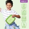 imageBentgo Kids BentoStyle 5Compartment LeakProof Lunch Box  Ideal Portion Sizes for Ages 3 to 7  Durable DropProof Dishwasher Safe PFAS ampamp BPAFree ampamp Made with FoodSafe Materials Citrus YellowGreen