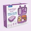 imageBentgo Kids BentoStyle 5Compartment LeakProof Lunch Box  Ideal Portion Sizes for Ages 3 to 7  Durable DropProof Dishwasher Safe PFAS ampamp BPAFree ampamp Made with FoodSafe Materials Citrus YellowPurple