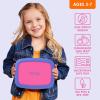 imageBentgo Kids BentoStyle 5Compartment LeakProof Lunch Box  Ideal Portion Sizes for Ages 3 to 7  Durable DropProof Dishwasher Safe PFAS ampamp BPAFree ampamp Made with FoodSafe Materials Citrus YellowFuchsia