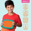 imageBentgo Kids BentoStyle 5Compartment LeakProof Lunch Box  Ideal Portion Sizes for Ages 3 to 7  Durable DropProof Dishwasher Safe PFAS ampamp BPAFree ampamp Made with FoodSafe Materials Citrus YellowOrange