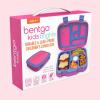 imageBentgo Kids BentoStyle 5Compartment LeakProof Lunch Box  Ideal Portion Sizes for Ages 3 to 7  Durable DropProof Dishwasher Safe PFAS ampamp BPAFree ampamp Made with FoodSafe Materials Citrus YellowFuchsia
