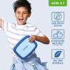 imageBentgo Kids BentoStyle 5Compartment LeakProof Lunch Box  Ideal Portion Sizes for Ages 3 to 7  Durable DropProof Dishwasher Safe PFAS ampamp BPAFree ampamp Made with FoodSafe Materials Citrus YellowBlue