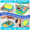 imageBentgo Kids BentoStyle 5Compartment LeakProof Lunch Box  Ideal Portion Sizes for Ages 3 to 7  Durable DropProof Dishwasher Safe PFAS ampamp BPAFree ampamp Made with FoodSafe Materials Citrus YellowCitrus Yellow