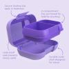 imageBentgo Kids Snack  2 Compartment LeakProof Bento Box Container for Snacks and Small Meals EasyOpen Latch Dishwasher Safe BPAFree for School Daycare ampamp Sports  Ideal for Ages 3 AquaPurple