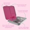 imageBentgo Kids Stainless Steel LeakResistant Lunch Box  3Compartments with Bonus Silicone Container Durable EcoFriendly Dishwasher Safe BPAFree Ideal for School Ages 3 FuchsiaFuchsia