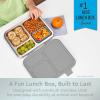 imageBentgo Kids Stainless Steel LeakResistant Lunch Box  3Compartments with Bonus Silicone Container Durable EcoFriendly Dishwasher Safe BPAFree Ideal for School Ages 3 FuchsiaSilver