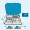 imageBentgo Kids Stainless Steel Prints LeakResistant Lunch Box  3Compartments with Bonus Silicone Container Durable EcoFriendly Dishwasher Safe BPAFree Ideal for School Ages 3 UnicornDinosaur