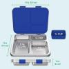 imageBentgo Kids Stainless Steel Prints LeakResistant Lunch Box  3Compartments with Bonus Silicone Container Durable EcoFriendly Dishwasher Safe BPAFree Ideal for School Ages 3 UnicornShark