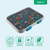 imageBentgo Kids Stainless Steel Prints LeakResistant Lunch Box  3Compartments with Bonus Silicone Container Durable EcoFriendly Dishwasher Safe BPAFree Ideal for School Ages 3 UnicornDinosaur