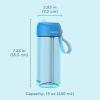 imageBentgo Kids Water Bottle  LeakProof Durable Tritan BPAFree 15 oz Cup for KidsToddlers Ages 3  Safe Sip Spout Carrying Handle ampamp Dishwasher Safe for School Sports Daycare ampamp Camp Blue