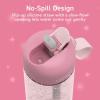 imageBentgo Kids Water Bottle  LeakProof Durable Tritan BPAFree 15 oz Cup for KidsToddlers Ages 3 Safe Sip Spout Carrying Handle ampamp Dishwasher Safe for School Glitter Edition  Petal Pink