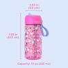 imageBentgo Kids Water Bottle  LeakProof Durable Tritan BPAFree 15 oz Cup for KidsToddlers Ages 3 Safe Sip Spout Carrying Handle ampamp Dishwasher Safe for School Sports Daycare ampamp Camp PurpleRainbows and Butterflies