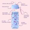 imageBentgo Kids Water Bottle 2Pack  LeakProof Durable Tritan BPAFree 15 oz Cup for KidsToddlers 3 FlipUp Straw Dishwasher Safe for SchoolSportsDaycareCamp Rainbows ampamp ButterfliesFairiesUnicorn  Lavender Galaxy