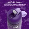 imageBentgo Kids Water Bottle 2Pack  LeakProof Durable Tritan BPAFree 15 oz Cup for KidsToddlers 3 FlipUp Straw Dishwasher Safe for SchoolSportsDaycareCamp Rainbows ampamp ButterfliesFairiesUnicorn  Lavender Galaxy