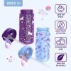 imageBentgo Kids Water Bottle 2Pack  LeakProof Durable Tritan BPAFree 15 oz Cup for KidsToddlers 3 FlipUp Straw Dishwasher Safe for SchoolSportsDaycareCamp Rainbows ampamp ButterfliesFairiesUnicorn  Lavender Galaxy