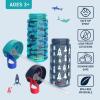 imageBentgo Kids Water Bottle 2Pack  LeakProof Durable Tritan BPAFree 15 oz Cup for KidsToddlers 3 FlipUp Straw Dishwasher Safe for SchoolSportsDaycareCamp Rainbows ampamp ButterfliesFairiesRocket  Shark