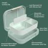 imageBentgo Modern  Adult ampamp Teen Bento Lunch Box 34 Compartments LeakResistant 55 Cup Capacity44 fl oz Improved Locking Clips Reusable BPAFree DishwasherMicrowave Safe Tray Dark GrayMint Green