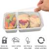 imageBentgo Prep 60Piece Meal Prep Kit  Reusable PFAS ampamp BPAFree Food Containers 1Compartment 2Compartment ampamp 3Compartments  Microwave Freezer ampamp Dishwasher Safe Gleam MetallicsWhite Stone