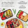 imageBentgo Prep 60Piece Meal Prep Kit  Reusable PFAS ampamp BPAFree Food Containers 1Compartment 2Compartment ampamp 3Compartments  Microwave Freezer ampamp Dishwasher Safe Gleam MetallicsRich Shades