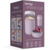 imageBentgo Snack Cup  Reusable Snack Container with LeakProof Design Toppings Compartment and DualSealing Lid Portable ampamp Lightweight for Work Travel Gym  Dishwasher Safe Dark GrayOrchid