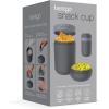 imageBentgo Snack Cup  Reusable Snack Container with LeakProof Design Toppings Compartment and DualSealing Lid Portable ampamp Lightweight for Work Travel Gym  Dishwasher Safe Dark GrayDark Gray