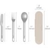 imageBentgo Stainless Travel Utensil Set  Reusable 3Piece Silverware Set with Carrying Case HighGrade Premium Steel BPAFree Case EcoFriendly  Ideal for Travel Camping and Office Use CarbonSand