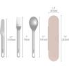 imageBentgo Stainless Travel Utensil Set  Reusable 3Piece Silverware Set with Carrying Case HighGrade Premium Steel BPAFree Case EcoFriendly  Ideal for Travel Camping and Office Use CarbonRose