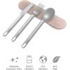 imageBentgo Stainless Travel Utensil Set  Reusable 3Piece Silverware Set with Carrying Case HighGrade Premium Steel BPAFree Case EcoFriendly  Ideal for Travel Camping and Office Use CarbonRose