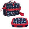 imageBentgo Prints Insulated Lunch Bag Set With Kids BentoStyle Lunch Box Space Rockets