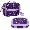 imageBentgo Prints Insulated Lunch Bag Set With Kids BentoStyle Lunch Box Unicorn