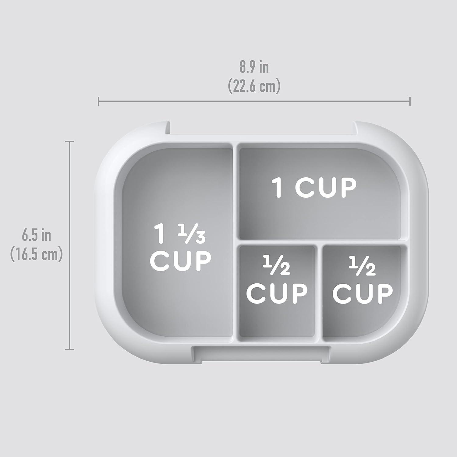 imageBentgo Kids Chill Tray with Transparent Cover  Reusable BPAFree 4Compartment Meal Prep Container with BuiltIn Portion Control for Healthy OntheGo Lunches Confetti Edition Vivid OrchidGray