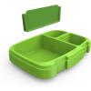 imageBentgo Fresh Tray Green with Transparent Cover  Reusable BPAFree 4Compartment Meal Prep Container with BuiltIn Portion Control for Healthy AtHome Meals and OntheGo LunchesGreen