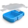 imageBentgo Fresh Tray Green with Transparent Cover  Reusable BPAFree 4Compartment Meal Prep Container with BuiltIn Portion Control for Healthy AtHome Meals and OntheGo LunchesBlue
