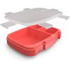 imageBentgo Fresh Tray Green with Transparent Cover  Reusable BPAFree 4Compartment Meal Prep Container with BuiltIn Portion Control for Healthy AtHome Meals and OntheGo LunchesRed