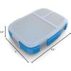 imageBentgo Fresh Tray Green with Transparent Cover  Reusable BPAFree 4Compartment Meal Prep Container with BuiltIn Portion Control for Healthy AtHome Meals and OntheGo LunchesBlue
