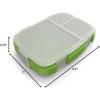 imageBentgo Fresh Tray Green with Transparent Cover  Reusable BPAFree 4Compartment Meal Prep Container with BuiltIn Portion Control for Healthy AtHome Meals and OntheGo LunchesGreen